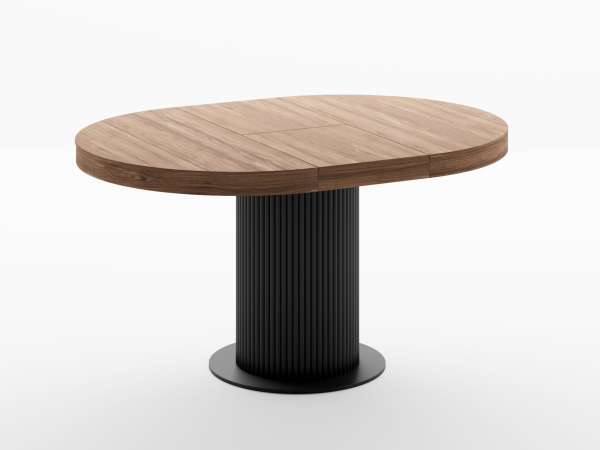 Стол обеденный раздвижной CARRBO 1100 орех/черный