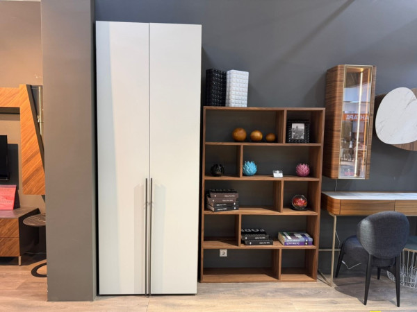 Шкаф 2-х створчатый пленка орех/эмаль  silver  2450*895*520