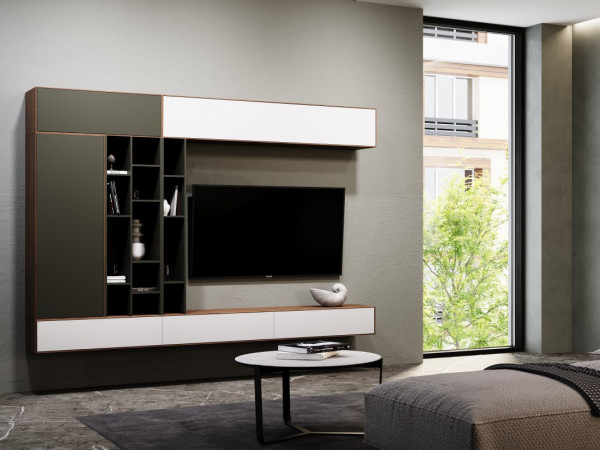 Тумба ТВ RITMO2 217х2512 орех/silver