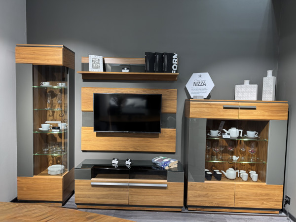 Гостиная NIZZA орех/графит