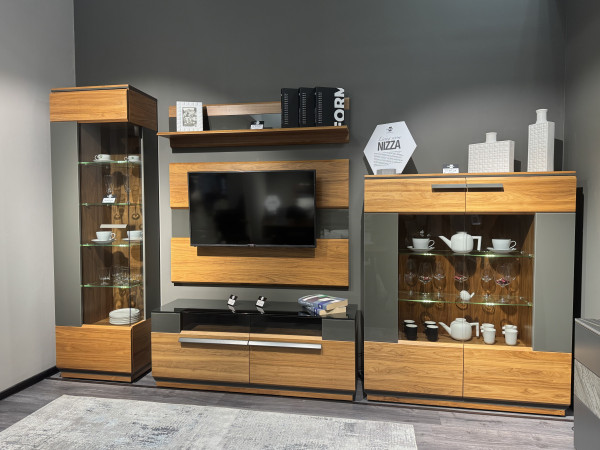 Гостиная NIZZA орех/графит