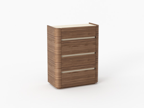 Комод 4 BONI | БОНИ орех/travertine cream