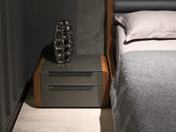Прикроватная тумба BELLA орех/графит