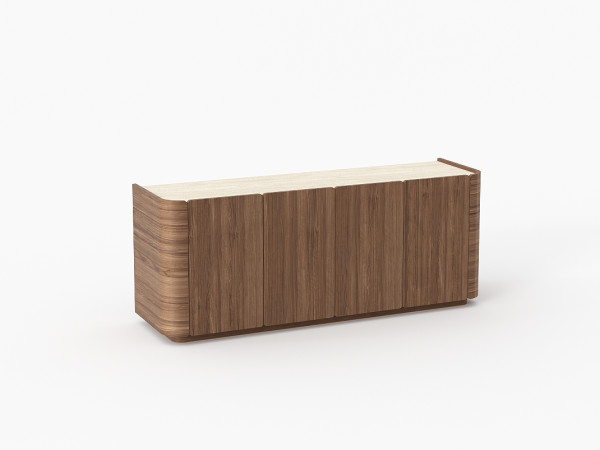 Тумба ТВ BONI | БОНИ орех/travertine cream