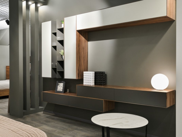 Тумба ТВ RITMO2 217х1680 орех/графит