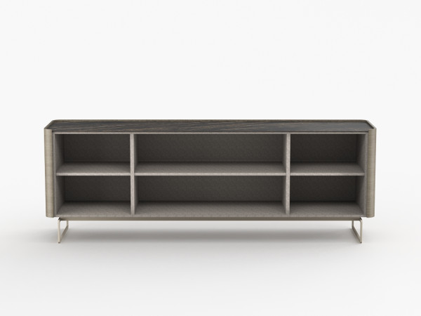 Тумба ТВ RAGGIO2 с дверями дуб ash brown/черная