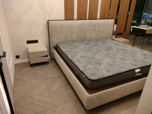 Прикроватная тумба левая VEZZEL2 орех/taupe