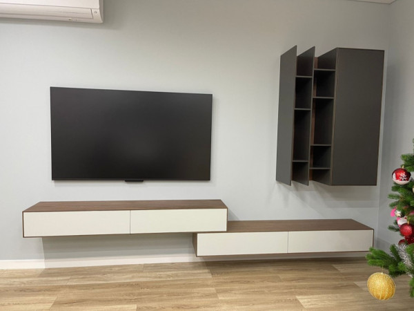 Тумба ТВ RITMO2 217х1680 орех/silver