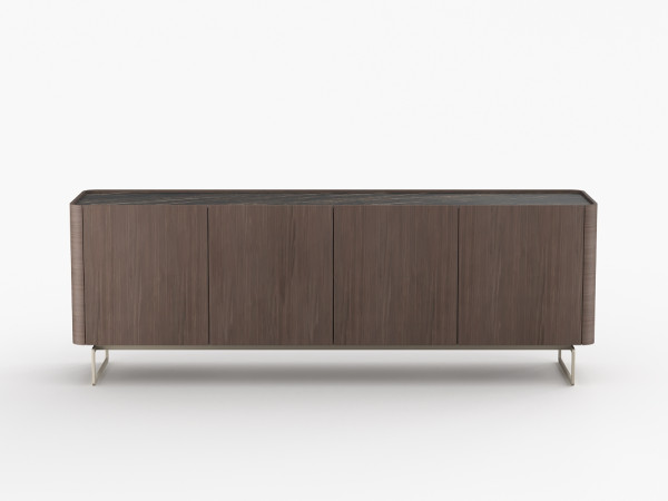 Тумба ТВ RAGGIO2 с дверями umbra/черная