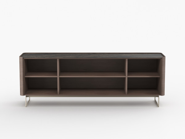 Тумба ТВ RAGGIO2 с дверями umbra/черная