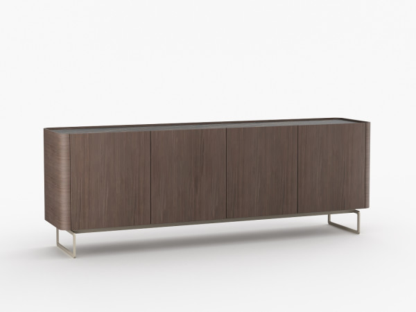 Тумба ТВ RAGGIO2 с дверями umbra/черная