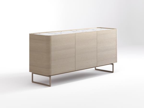 Тумба ТВ RAGGIO 3 двери дуб alpine/белая