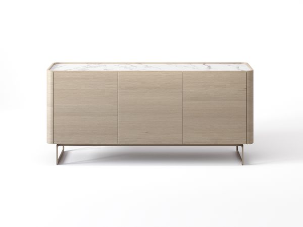 Тумба ТВ RAGGIO 3 двери дуб alpine/белая