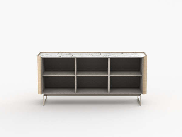 Тумба ТВ RAGGIO2 3 двери дуб alpine/белая