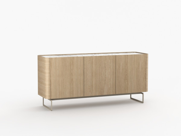 Тумба ТВ RAGGIO2 3 двери дуб alpine/белая