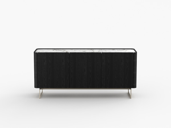 Тумба ТВ RAGGIO2 3 двери ясень choco/белая