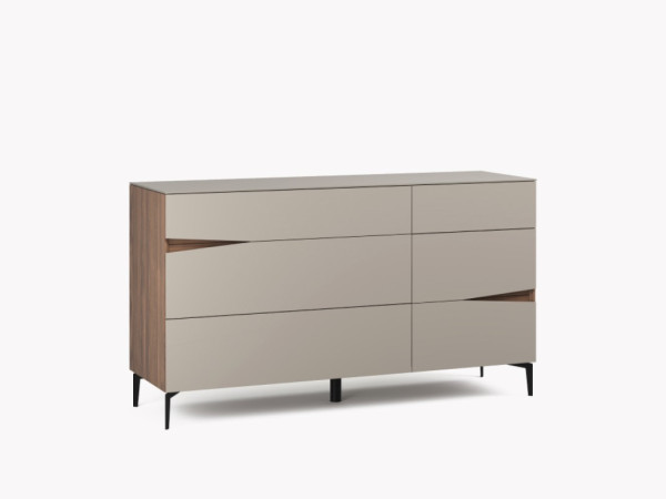 Комод 6 VEZZEL2 орех/taupe