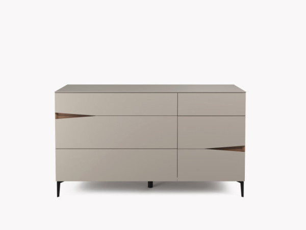 Комод 6 VEZZEL2 орех/taupe
