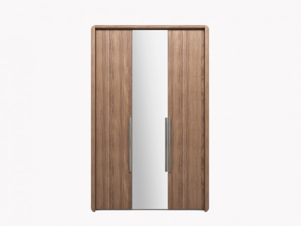 Шкаф 3-х дверный орех/зеркало