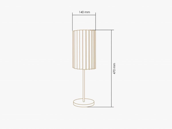 Настольный светильник Rotor Table Lamp черный