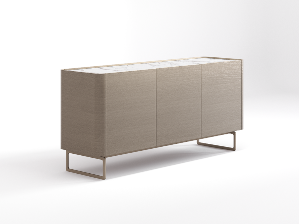 Тумба ТВ RAGGIO 3 двери дуб ash brown/белая