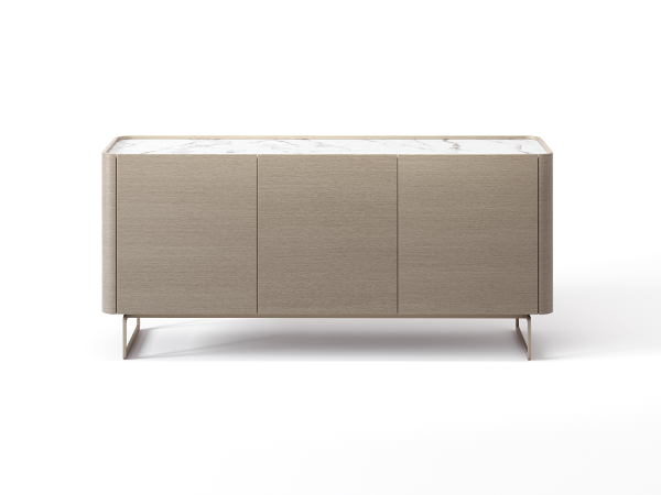 Тумба ТВ RAGGIO 3 двери дуб ash brown/белая