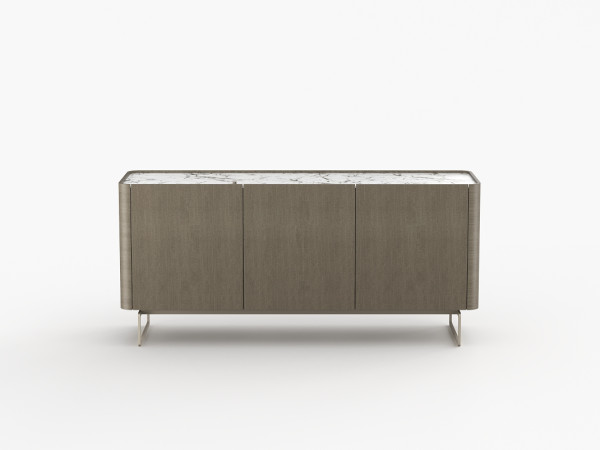 Тумба ТВ RAGGIO2 3 двери дуб ash brown/белая