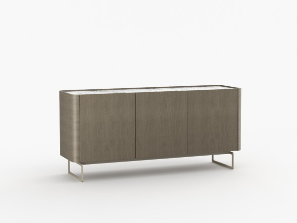 Тумба ТВ RAGGIO2 3 двери дуб ash brown/белая