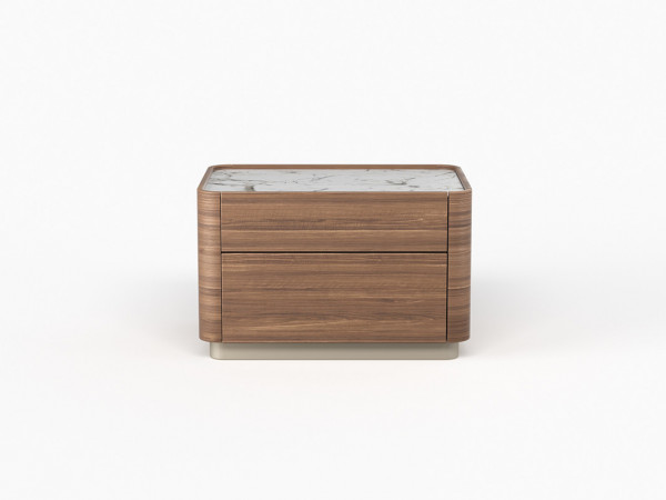 Прикроватная тумба RAGGIO2 орех/шампань/белая