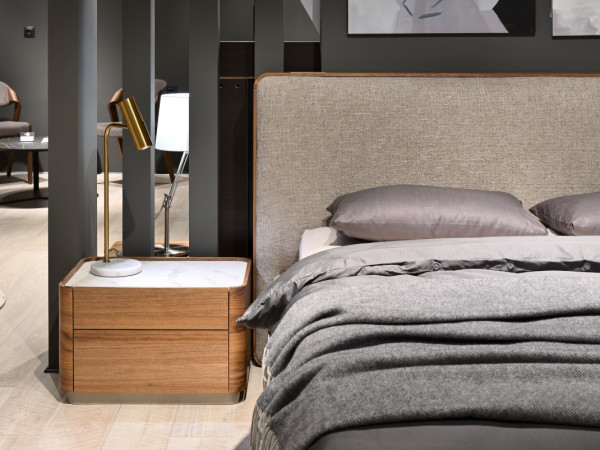 Прикроватная тумба RAGGIO2 орех/шампань/белая