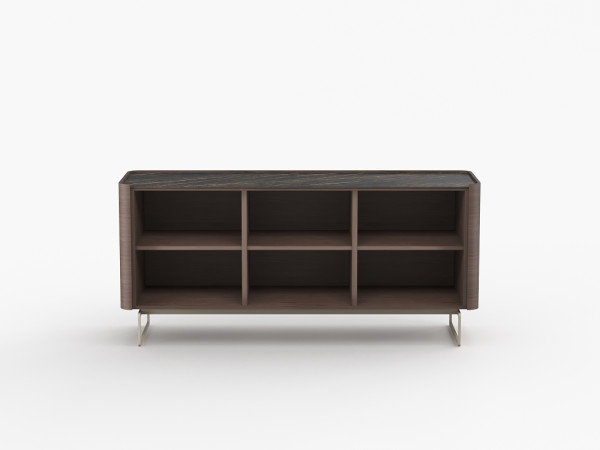 Тумба ТВ RAGGIO2 3 двери umbra/черная