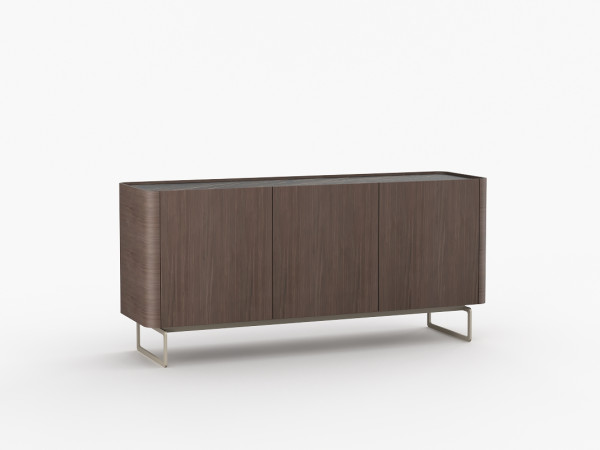 Тумба ТВ RAGGIO2 3 двери umbra/черная