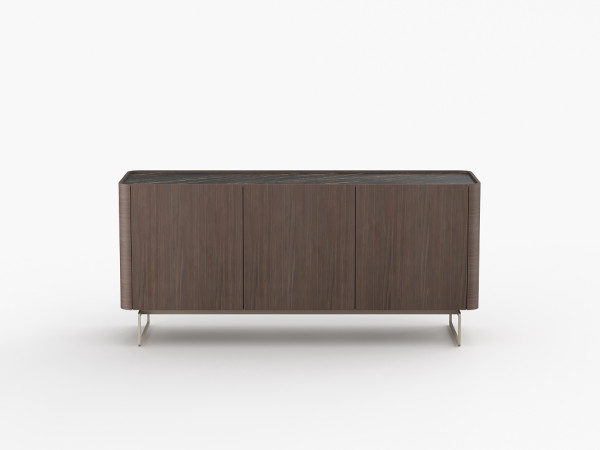 Тумба ТВ RAGGIO2 3 двери umbra/черная