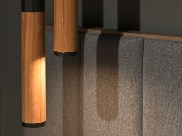 Подвесной светильник Vector Spot L орех/черный