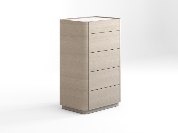 Комод 5 RAGGIO2 дуб alpine/шампань/белый
