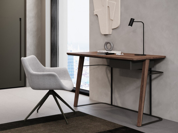 Стол письменный ARKKO 1260 1 ящик орех/графит