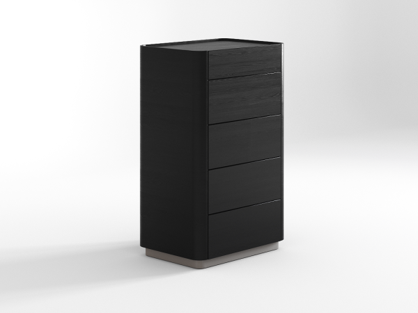 Комод 5 RAGGIO2 ясень choco/шампань/черный