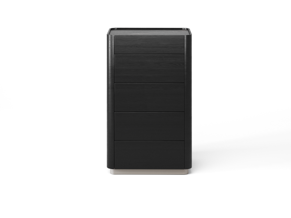 Комод 5 RAGGIO2 ясень choco/шампань/черный