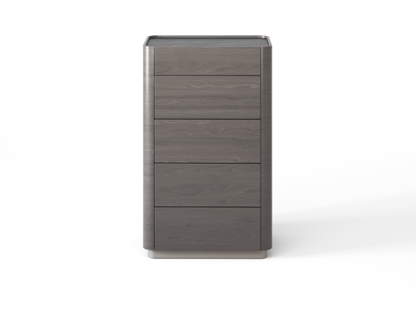 Комод 5 RAGGIO2 орех cedar/шампань/черный