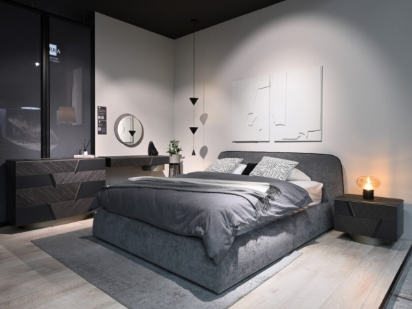 Мягкая кровать PORTO2 с основанием