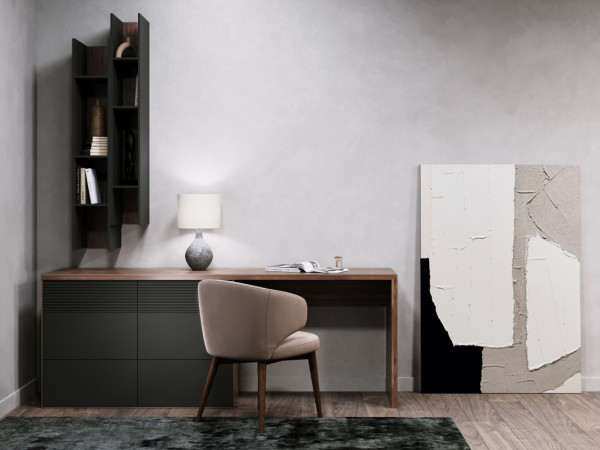 Стол письменный RITMO 1 2010 орех/графит