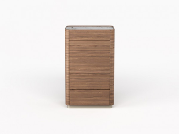 Комод 5 RAGGIO2 орех/шампань/белый