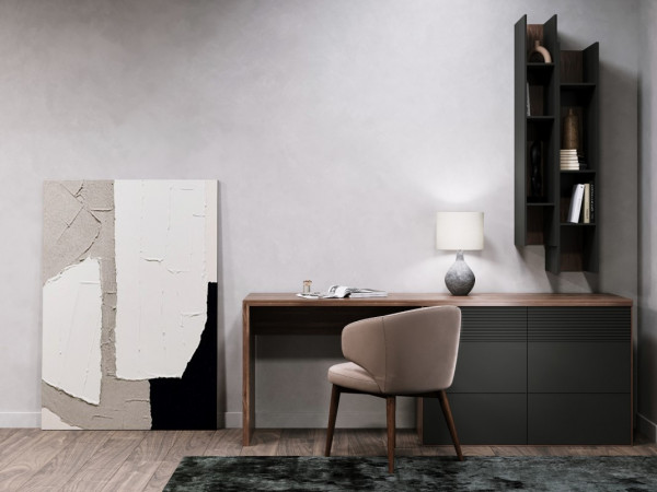 Стол письменный RITMO 2 2010 орех/графит