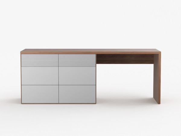 Стол письменный RITMO 1 2010 орех/silver