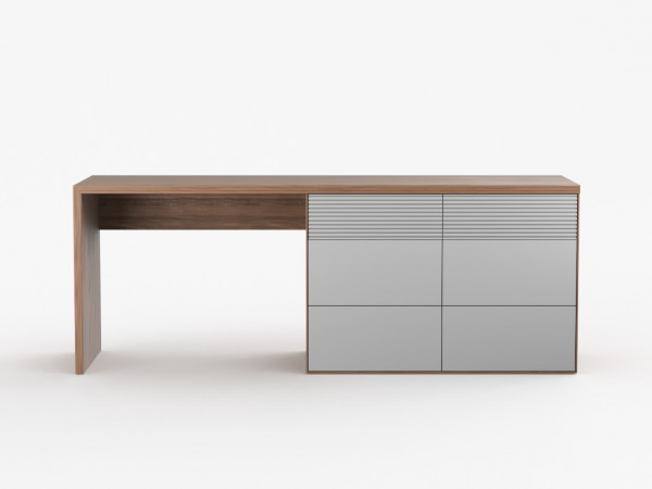 Стол письменный RITMO 2 2010 орех/silver