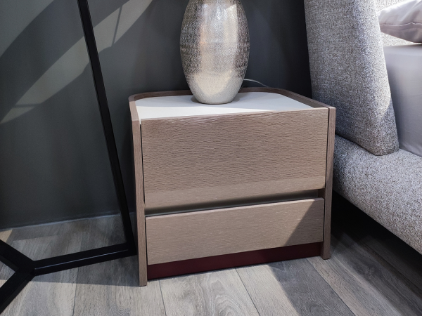 Прикроватная тумба RENDI дуб ash brown/slate stone