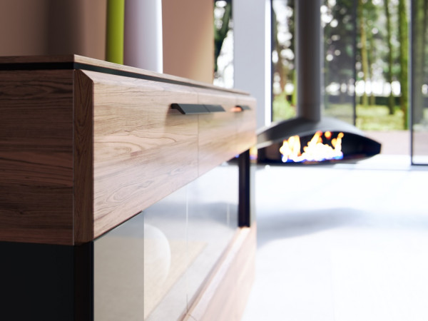 Koмод 3 NIZZA орех /графит