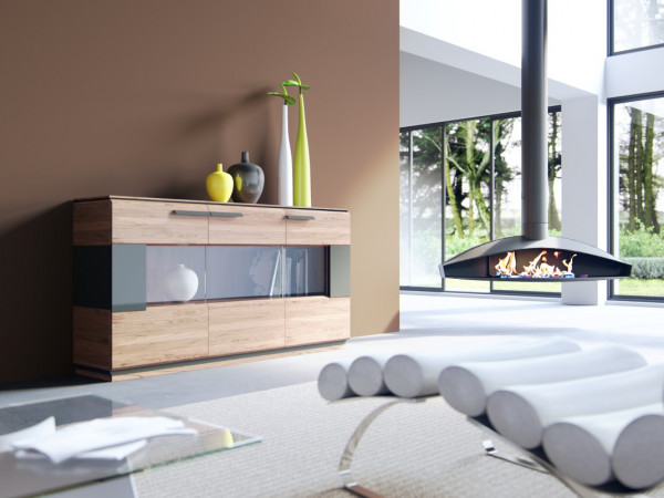 Koмод 3 NIZZA орех /графит