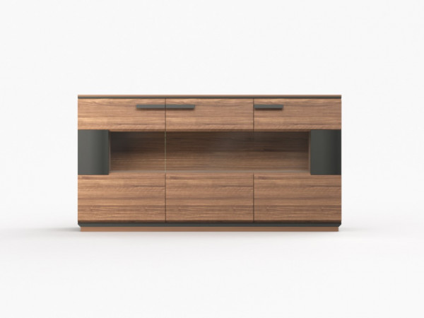 Koмод 3 NIZZA орех /графит