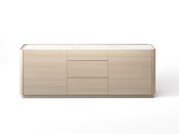 Комод широкий 3+2 RAGGIO2 дуб alpine/шампань/белый